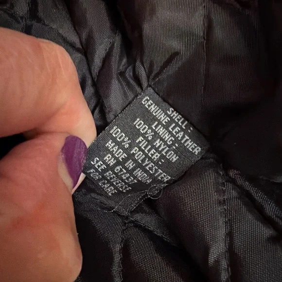VINTAGE Ralph Lauren Polo Jeans Black Leather Jacket